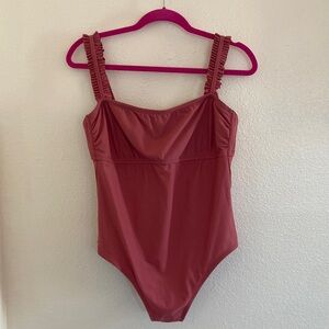 NWOT Ruffle strap one piece swimsuit